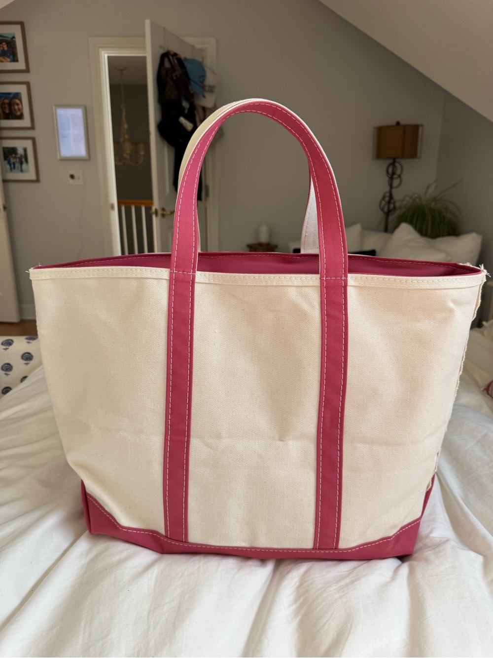 llbean boat&tote size L, regular handles - Picture 2 of 9